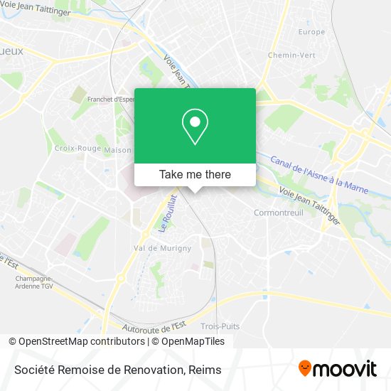 Mapa Société Remoise de Renovation