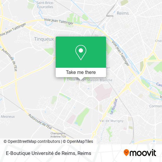 Mapa E-Boutique Université de Reims