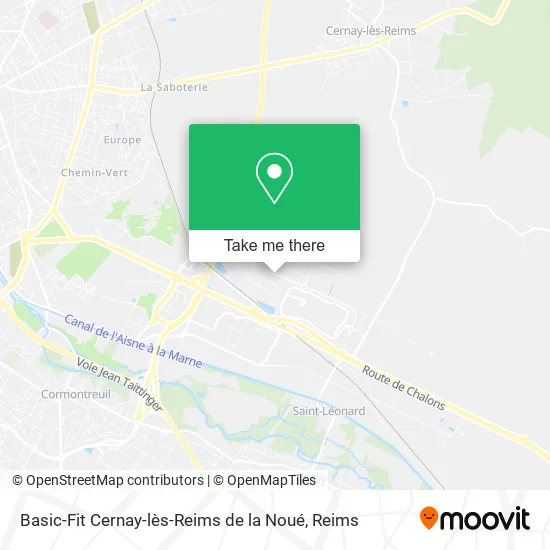 Basic-Fit Cernay-lès-Reims de la Noué map