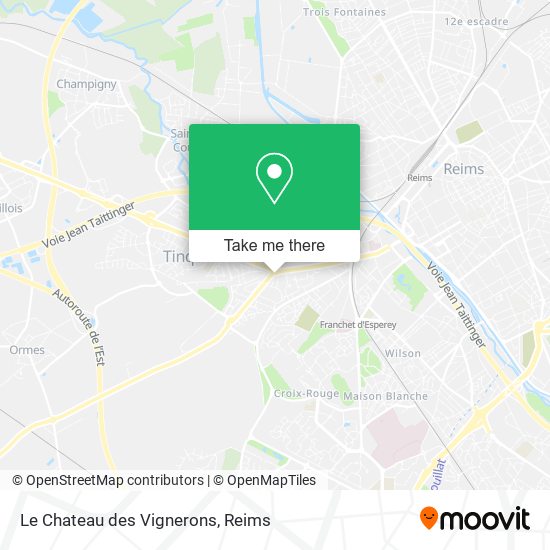 Le Chateau des Vignerons map