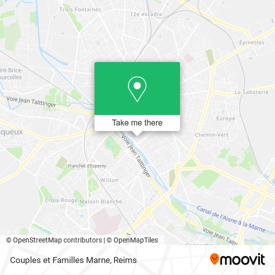 Couples et Familles Marne map