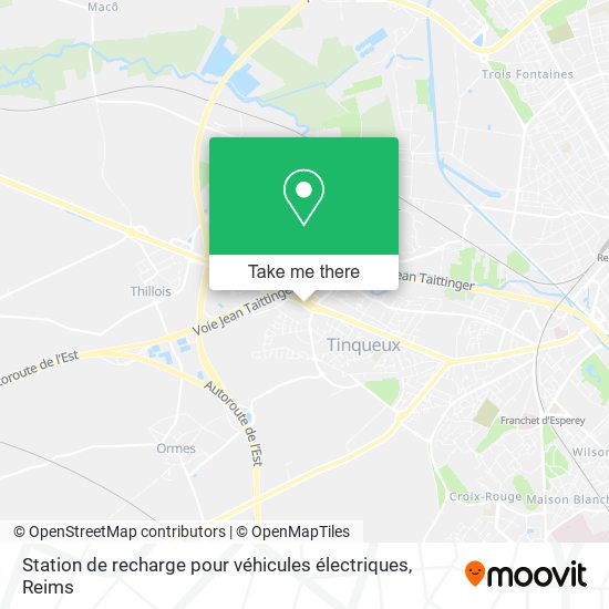 Station de recharge pour véhicules électriques map