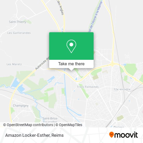 Amazon Locker-Esther map