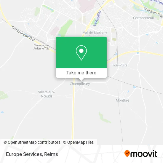 Europe Services map