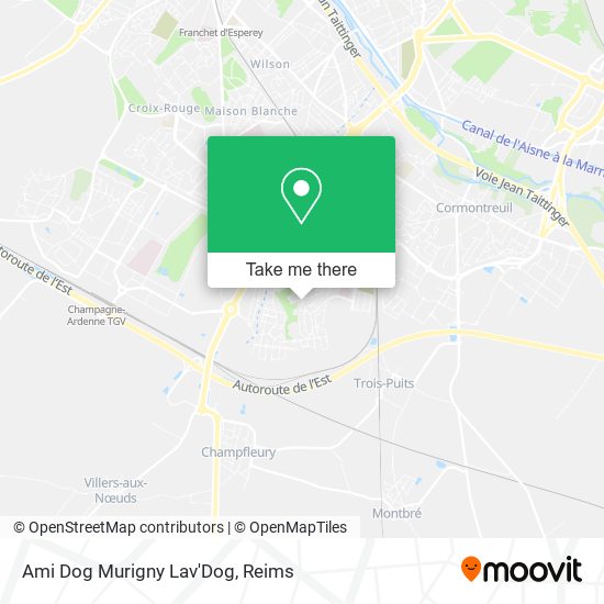 Ami Dog Murigny Lav'Dog map
