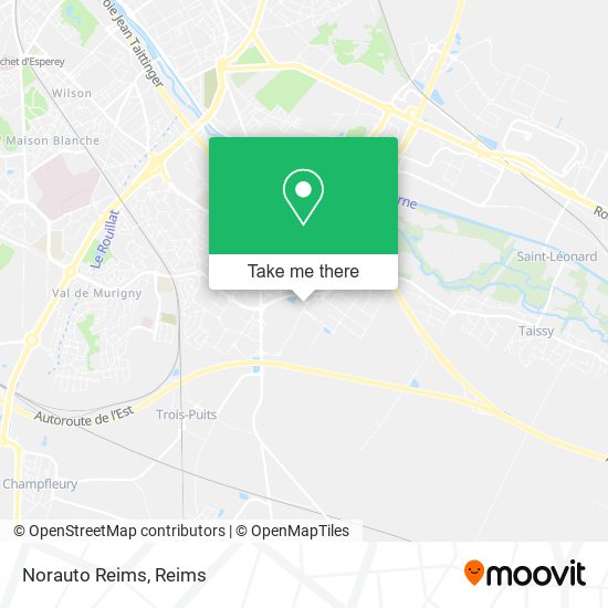 Mapa Norauto Reims