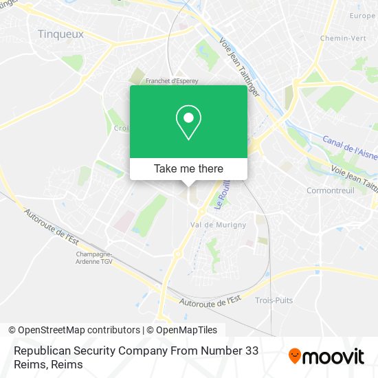 Mapa Republican Security Company From Number 33 Reims