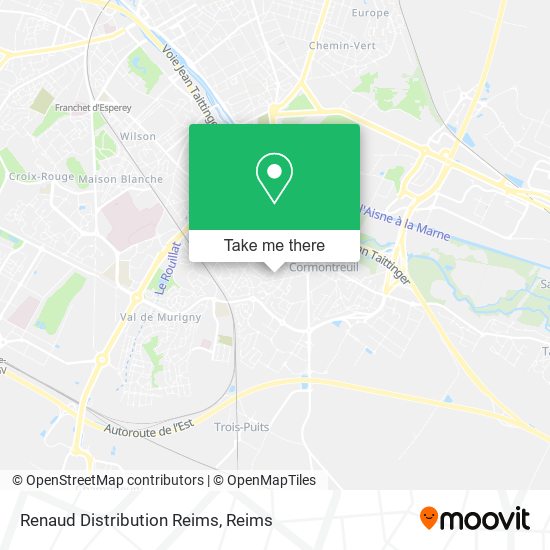 Mapa Renaud Distribution Reims