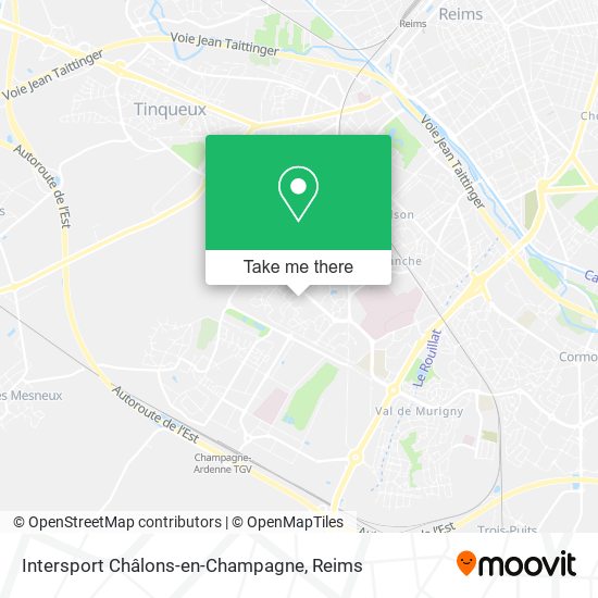 Mapa Intersport Châlons-en-Champagne