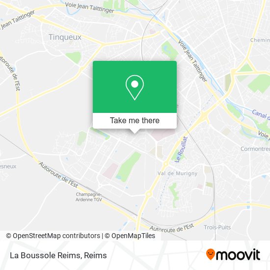 Mapa La Boussole Reims