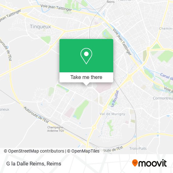 G la Dalle Reims map