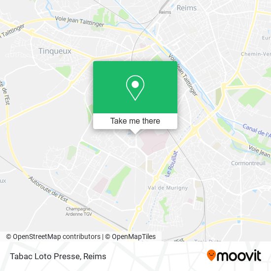 Tabac Loto Presse map