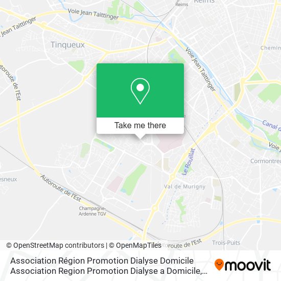 Association Région Promotion Dialyse Domicile Association Region Promotion Dialyse a Domicile map