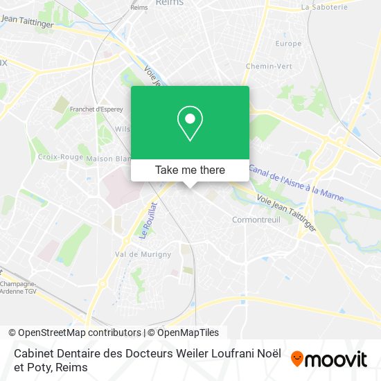 Cabinet Dentaire des Docteurs Weiler Loufrani Noël et Poty map