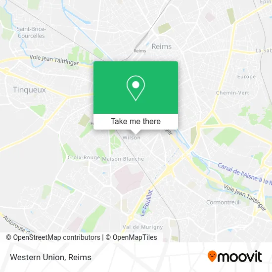 Western Union map
