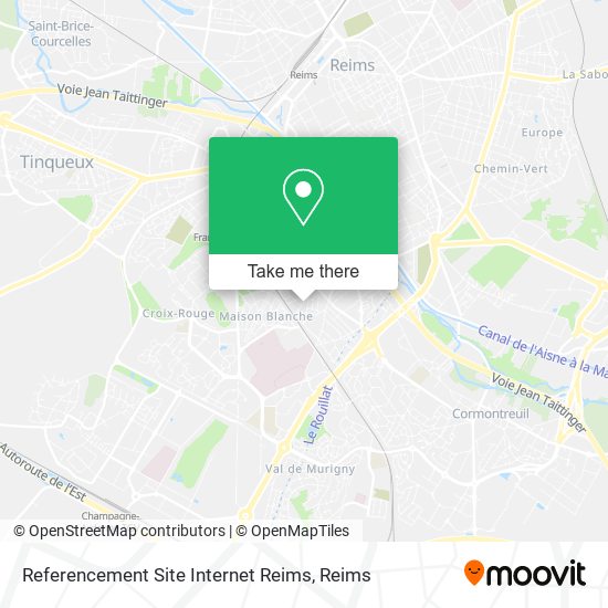 Referencement Site Internet Reims map