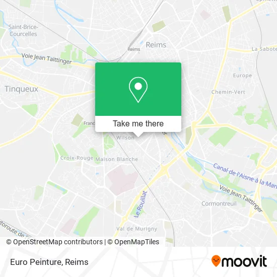 Euro Peinture map
