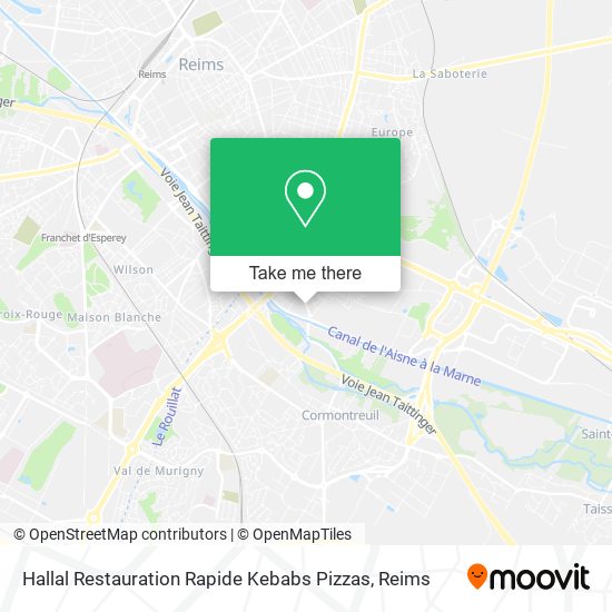 Hallal Restauration Rapide Kebabs Pizzas map