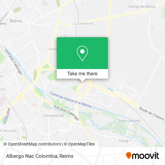Albergo Nac Colombia map