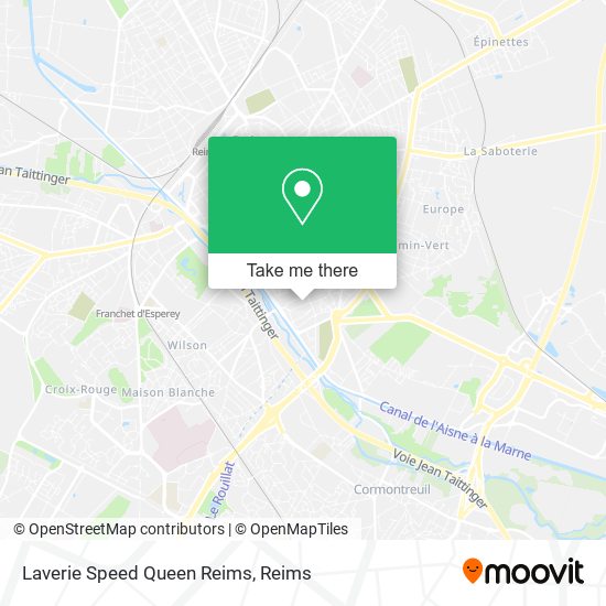 Mapa Laverie Speed Queen Reims