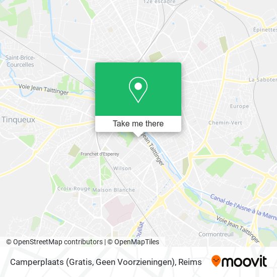 Camperplaats (Gratis, Geen Voorzieningen) map