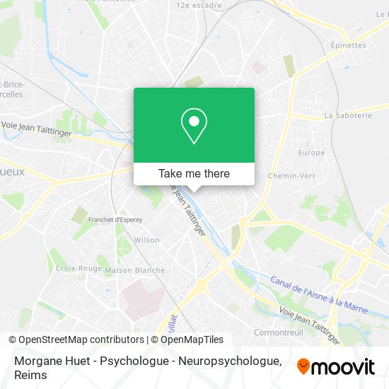 Mapa Morgane Huet - Psychologue - Neuropsychologue