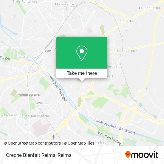 Creche Bienfait Reims map