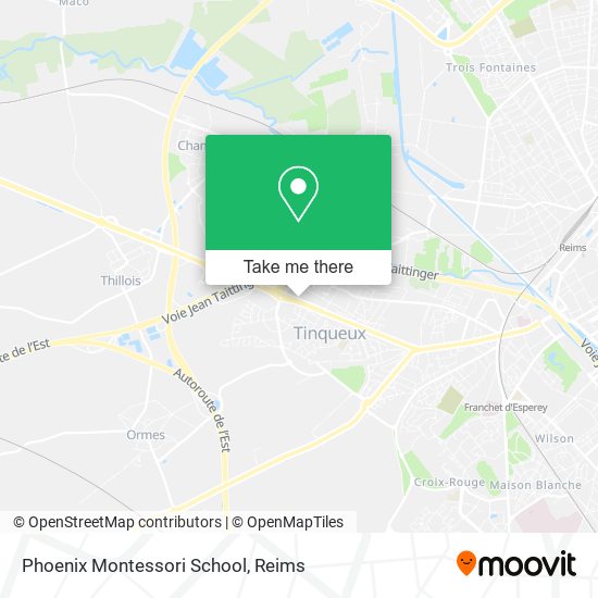 Mapa Phoenix Montessori School