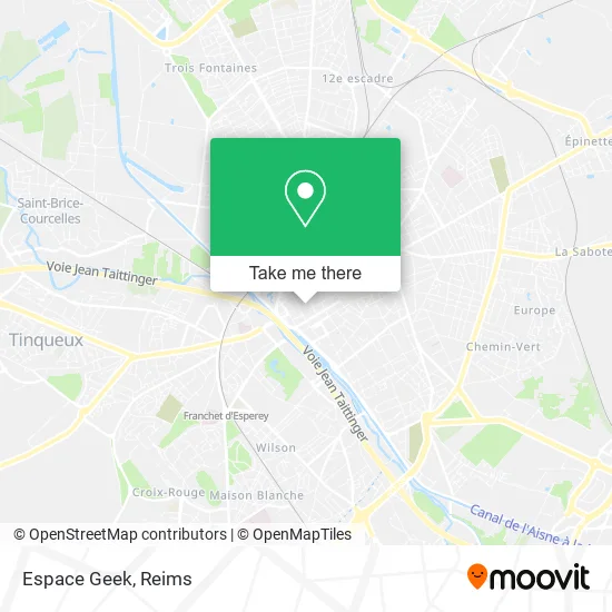 Espace Geek map