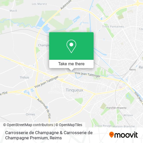 Carrosserie de Champagne & Carrosserie de Champagne Premium map