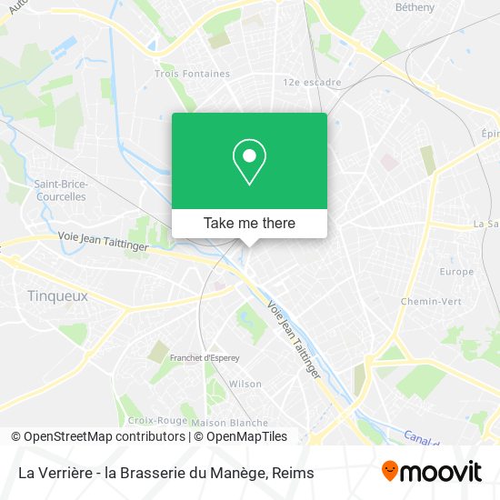 Mapa La Verrière - la Brasserie du Manège