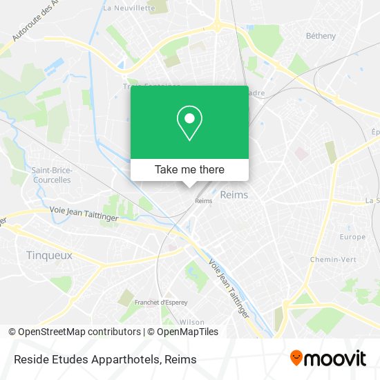 Reside Etudes Apparthotels map