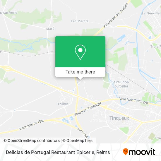 Mapa Delicias de Portugal Restaurant Epicerie