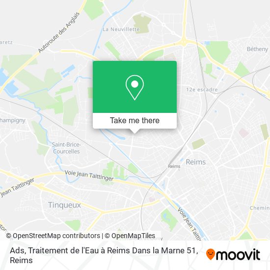 Ads, Traitement de l'Eau à Reims Dans la Marne 51 map