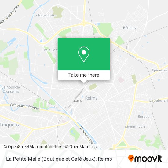 Mapa La Petite Malle (Boutique et Café Jeux)