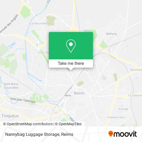 Nannybag Luggage Storage map