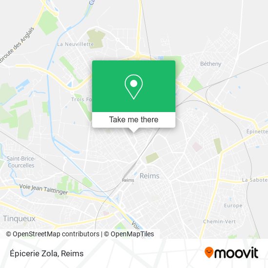 Mapa Épicerie Zola