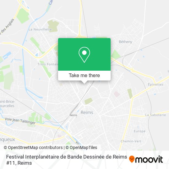 Mapa Festival Interplanétaire de Bande Dessinée de Reims #11