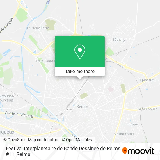 Festival Interplanétaire de Bande Dessinée de Reims #11 map