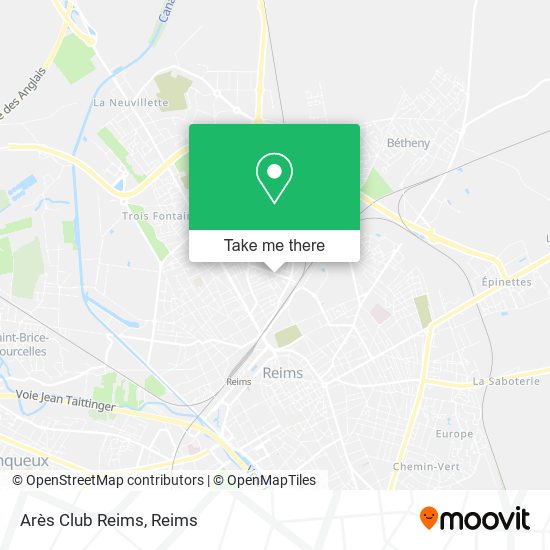 Mapa Arès Club Reims