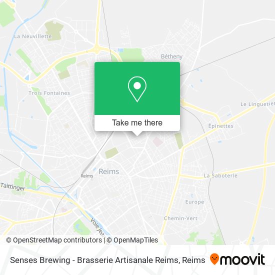 Senses Brewing - Brasserie Artisanale Reims map