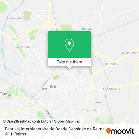 Mapa Festival Interplanétaire de Bande Dessinée de Reims #11
