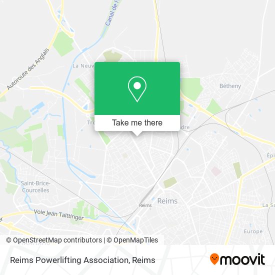 Reims Powerlifting Association map