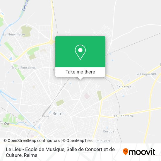 Mapa Le Lieu - École de Musique, Salle de Concert et de Culture