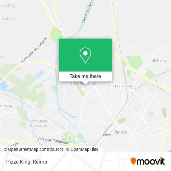 Pizza King map