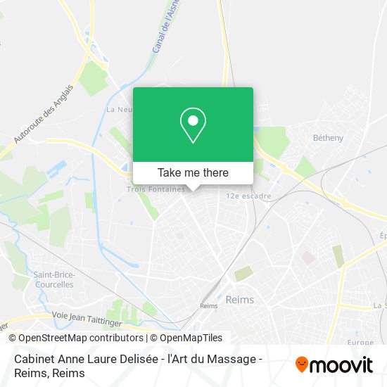 Cabinet Anne Laure Delisée - l'Art du Massage - Reims map