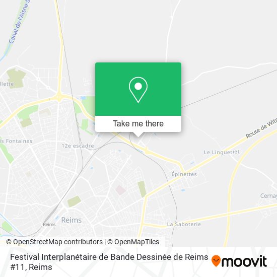Festival Interplanétaire de Bande Dessinée de Reims #11 map