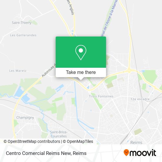 Mapa Centro Comercial Reims New