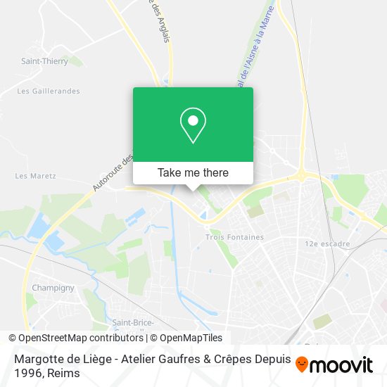 Mapa Margotte de Liège - Atelier Gaufres & Crêpes Depuis 1996