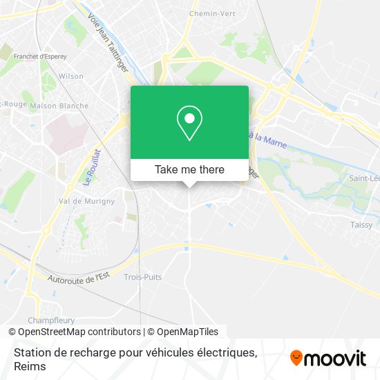 Station de recharge pour véhicules électriques map